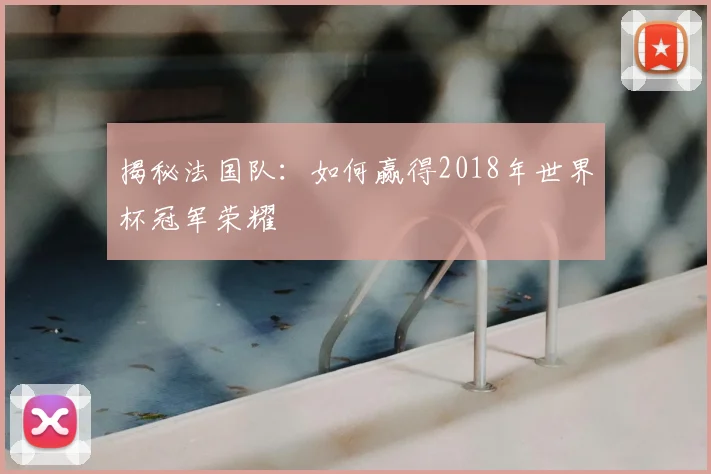 揭秘法国队：如何赢得2018年世界杯冠军荣耀